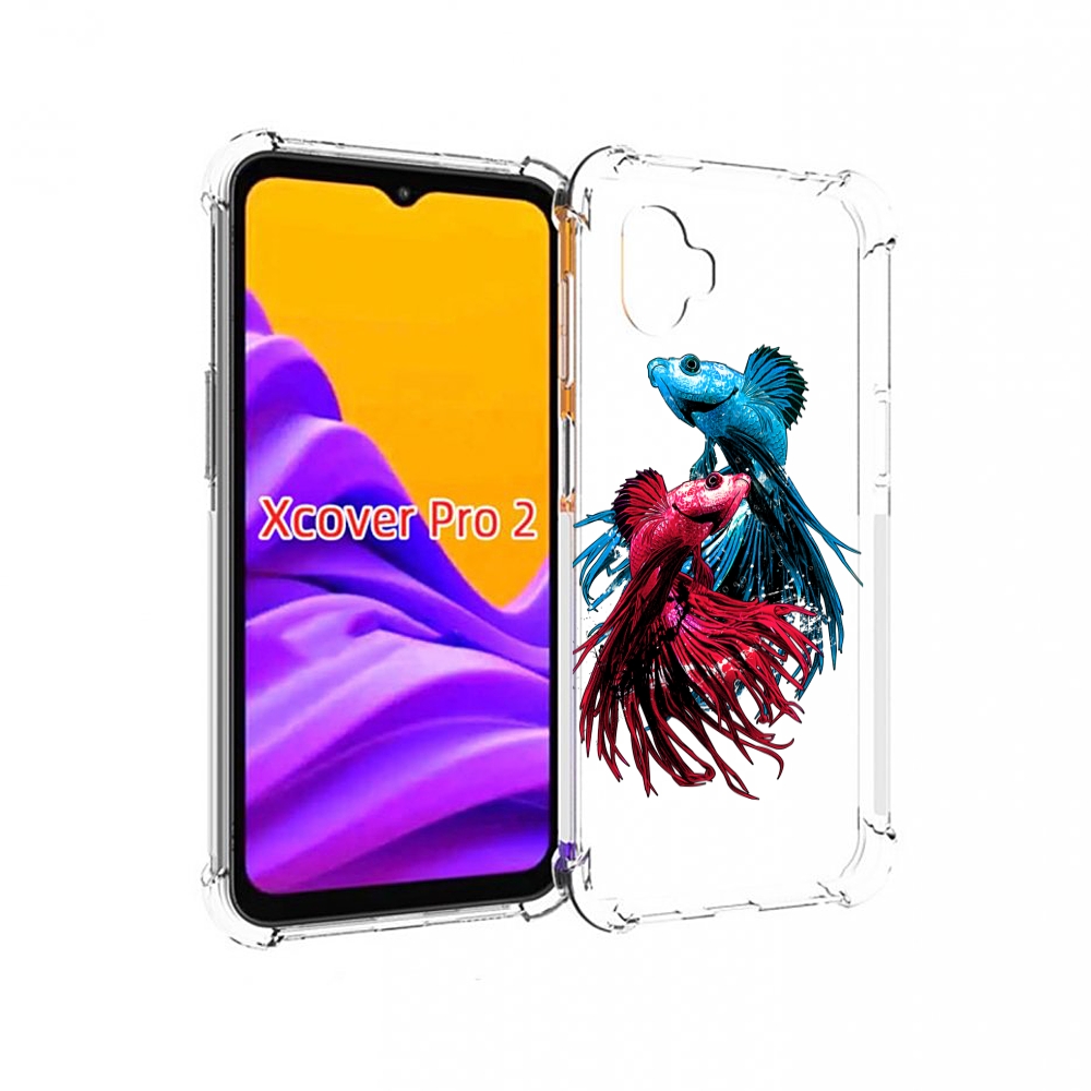 

Чехол MyPads рыбы петушки для Samsung Galaxy Xcover Pro 2, Прозрачный, Tocco