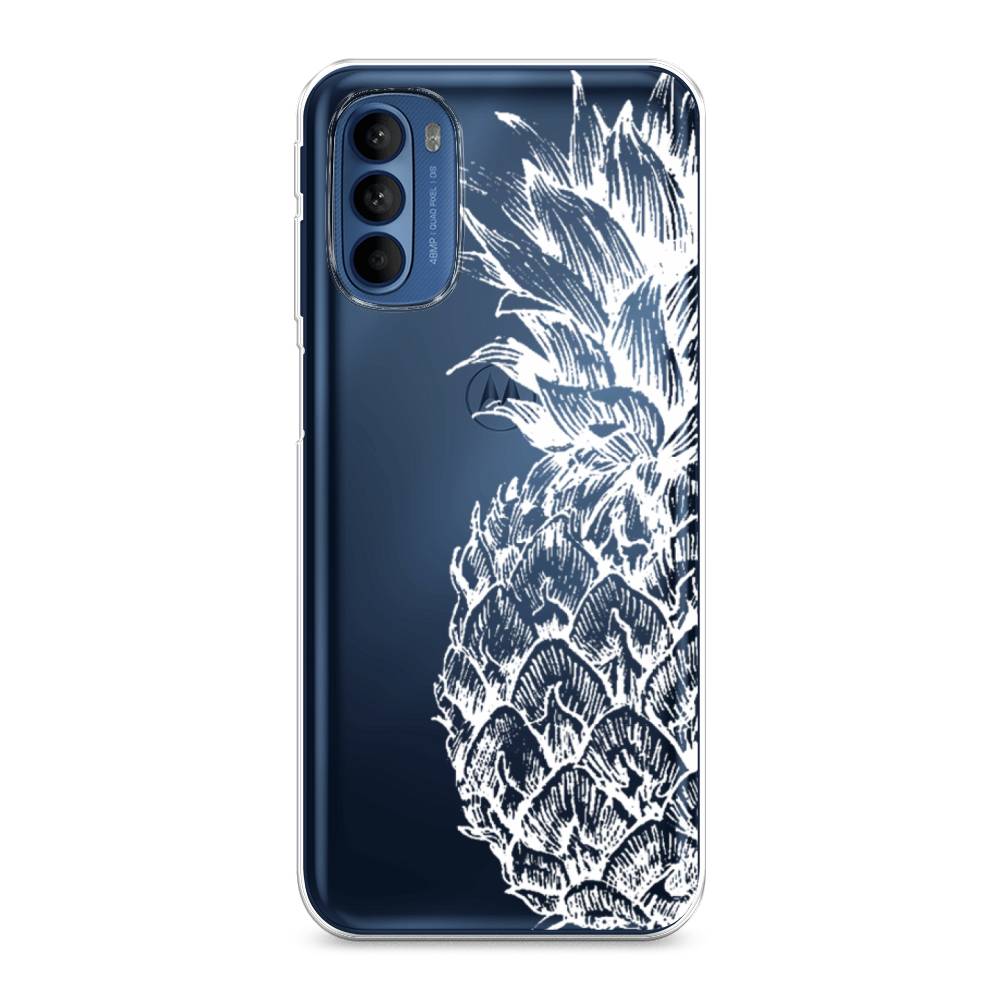 

Чехол Awog на Motorola Moto G31/G41 "Ананас графика белая", Разноцветный, 242550-10