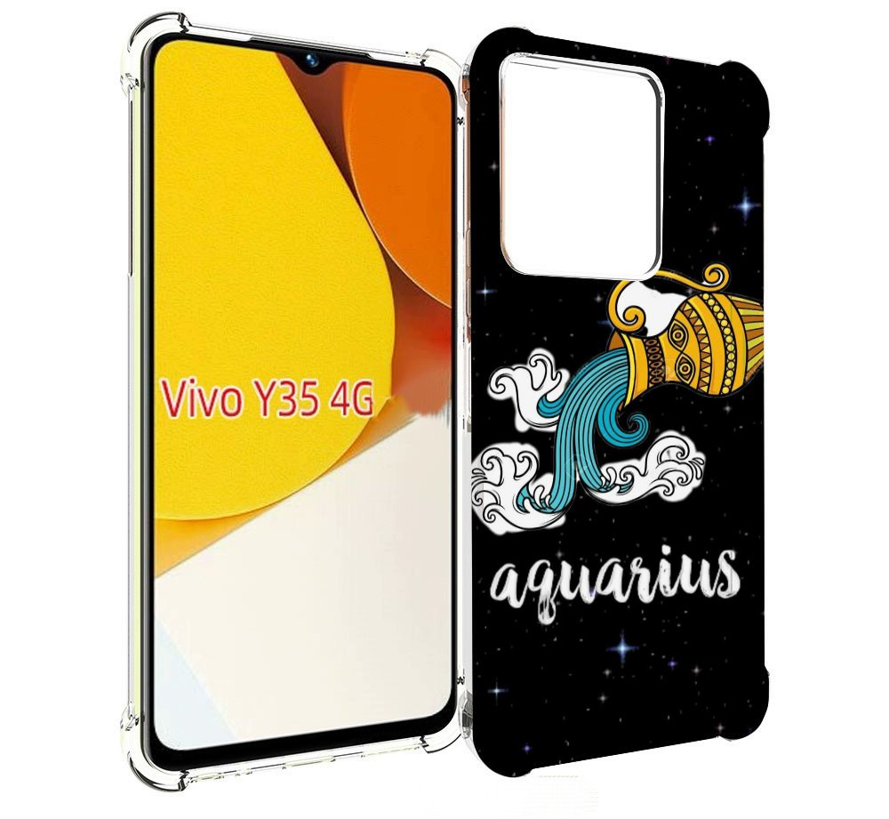 

Чехол MyPads знак зодиака водолеи 2 для Vivo Y35 4G 2022 / Vivo Y22, Прозрачный, Tocco