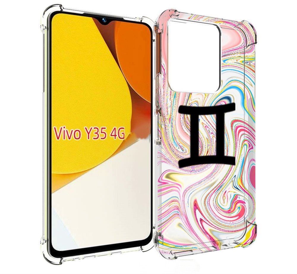 

Чехол MyPads знак зодиака близнецы 2 для Vivo Y35 4G 2022 / Vivo Y22, Прозрачный, Tocco