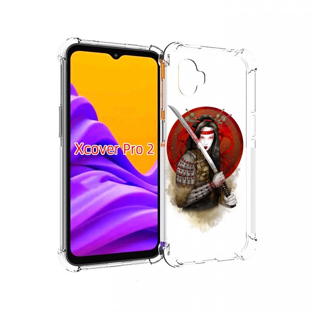 

Чехол MyPads рисованная девушка с катаной для Samsung Galaxy Xcover Pro 2, Прозрачный, Tocco