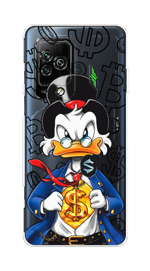 

Чехол на Xiaomi Black Shark 5 Pro "Scrooge Goldman", Черный;белый;синий, 314150-1