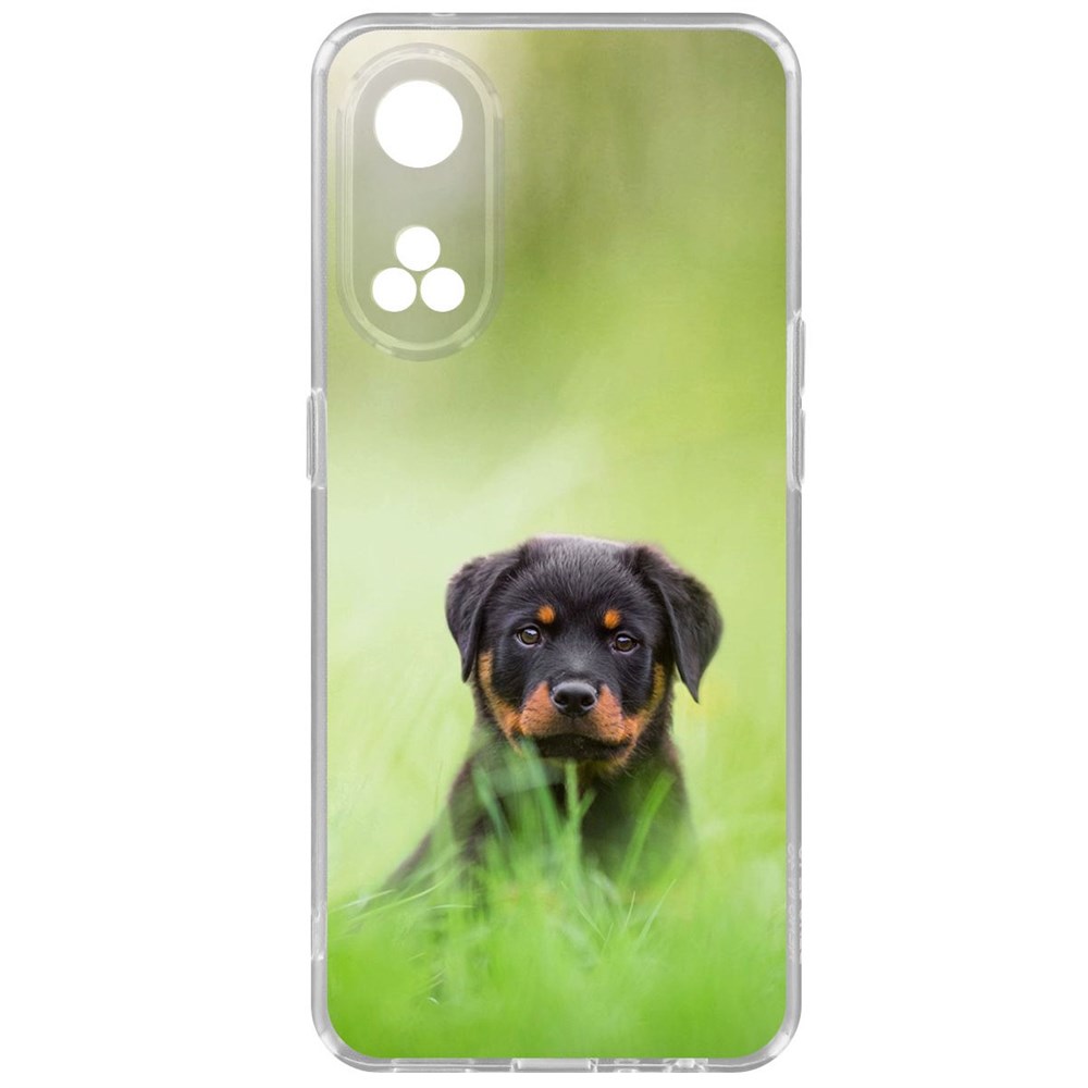 

Чехол-накладка Krutoff Clear Case Щенок ротвейлера для Oppo Reno8T, Прозрачный