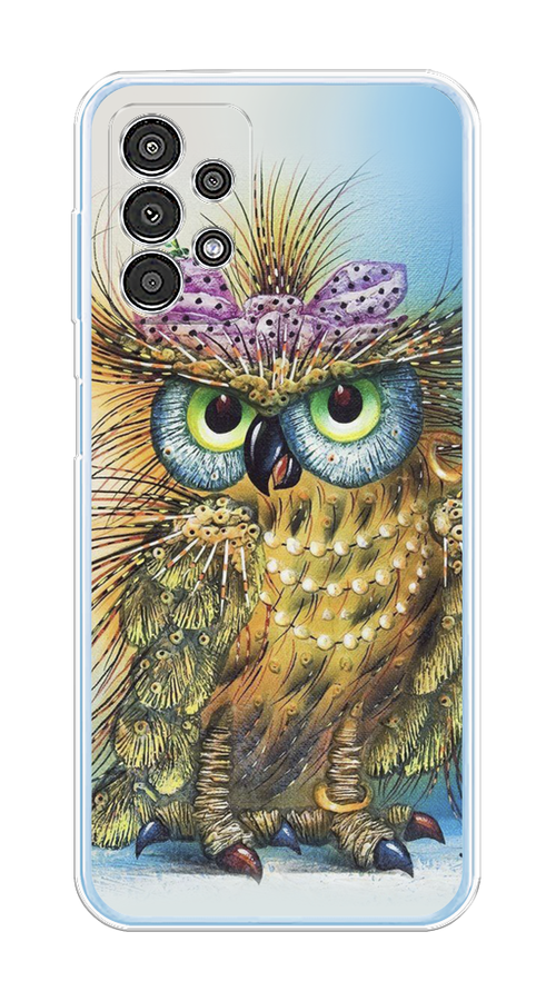 

Чехол на Samsung Galaxy A13 4G "Модная сова", Коричневый;голубой, 2104850-1