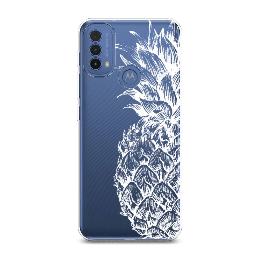 

Чехол Awog на Lenovo K14 Plus/Motorola Moto E20/E30/E40 "Ананас графика белая", Разноцветный, 243550-10