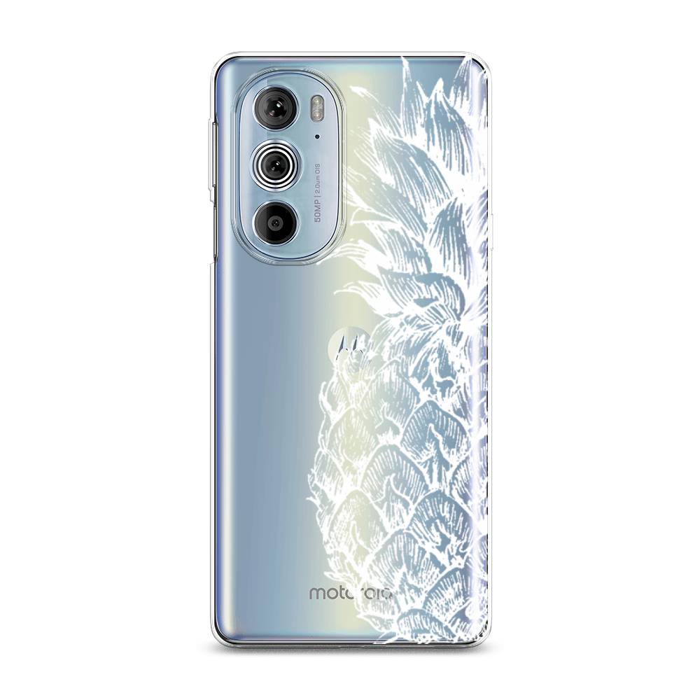

Чехол Awog на Motorola Edge 30 Pro "Ананас графика белая", Разноцветный, 243350-10