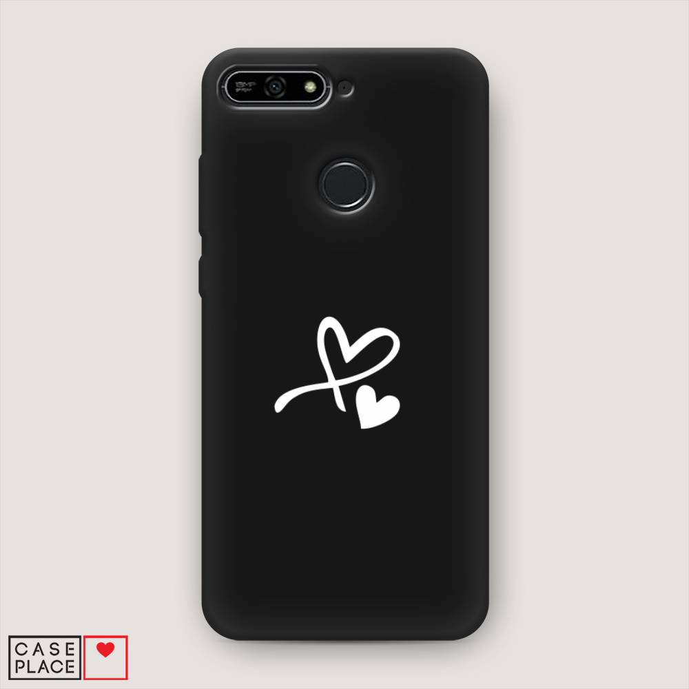 

Чехол Awog на Honor 7A Pro "Сердечко минимализм", Белый, 65452-1
