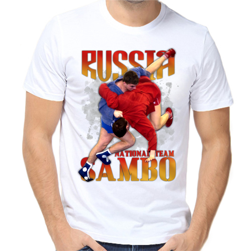

Футболка мужская белая 50 р-р russia national team sambo, Белый, fm_national_yeam_cambo