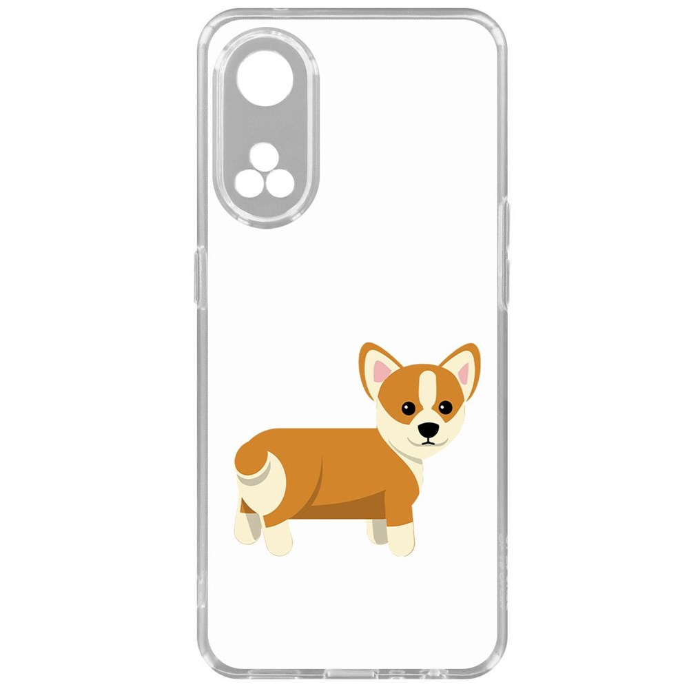 

Чехол-накладка Krutoff Clear Case Рисованный корги вид 1 для Oppo Reno8T, Прозрачный
