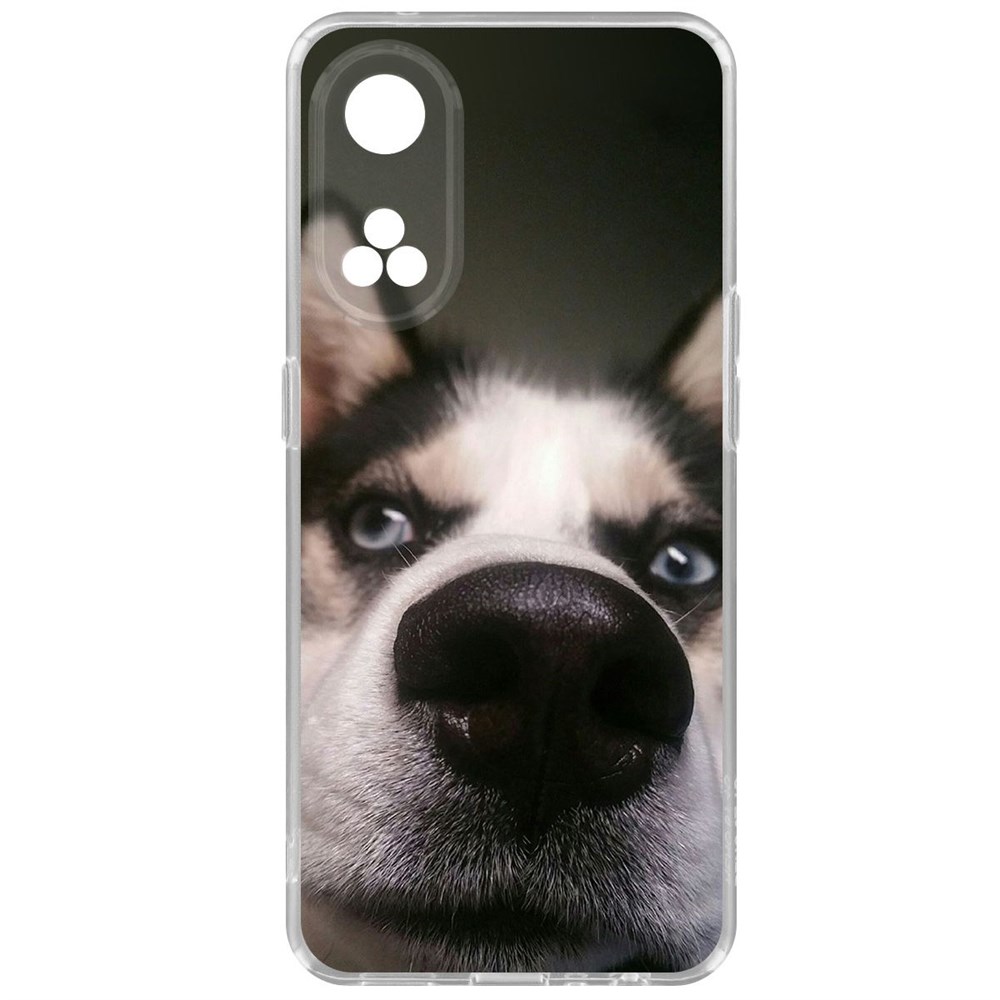 

Чехол-накладка Krutoff Clear Case Нос для Oppo Reno8T, Прозрачный