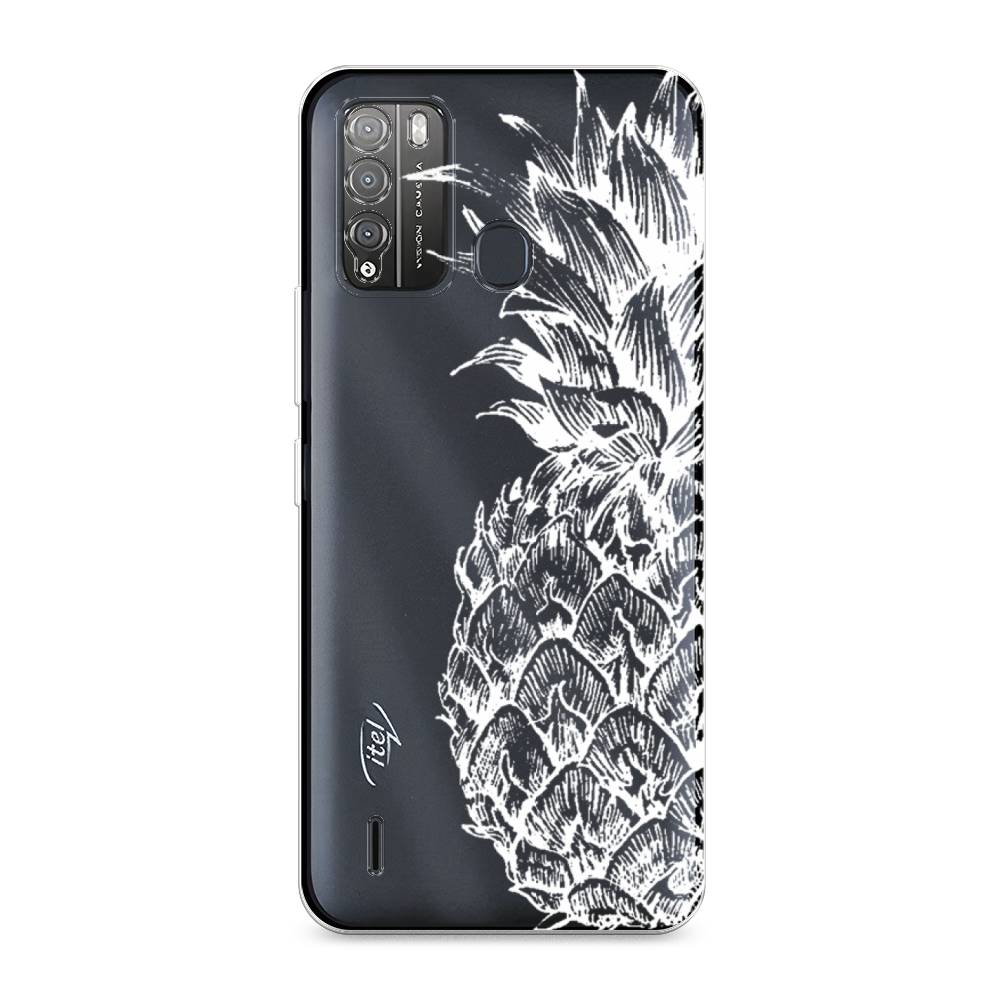 

Чехол Awog на Itel Vision 1 Pro "Ананас графика белая", Разноцветный, 3200350-10