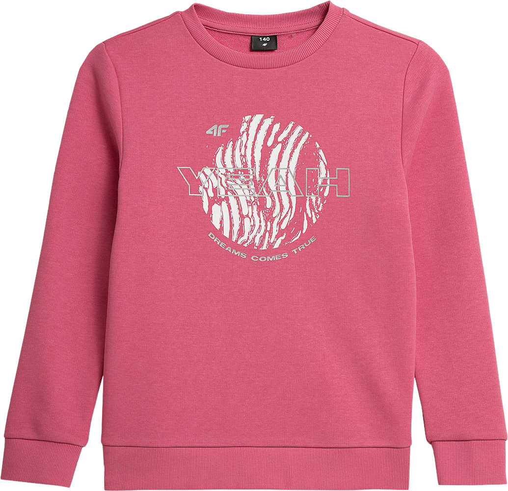 

Свитшот детский 4F Girl'S Longsleeves HJZ21-JTSDL002-54S цв.розовый р.140, HJZ21-JTSDL002