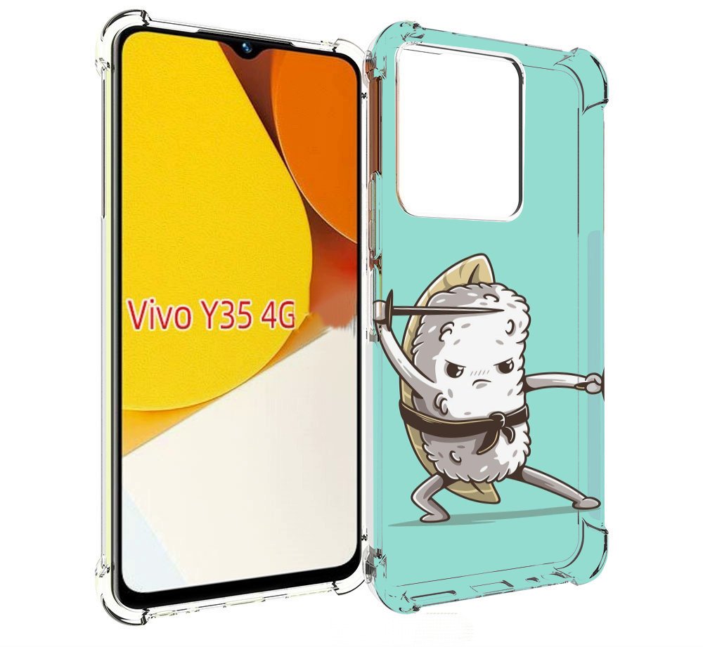 

Чехол MyPads злой суши детский для Vivo Y35 4G 2022 / Vivo Y22, Прозрачный, Tocco