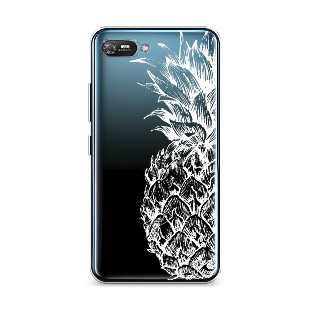 

Чехол Awog на Itel A25/A35 "Ананас графика белая", Разноцветный, 3200250-10