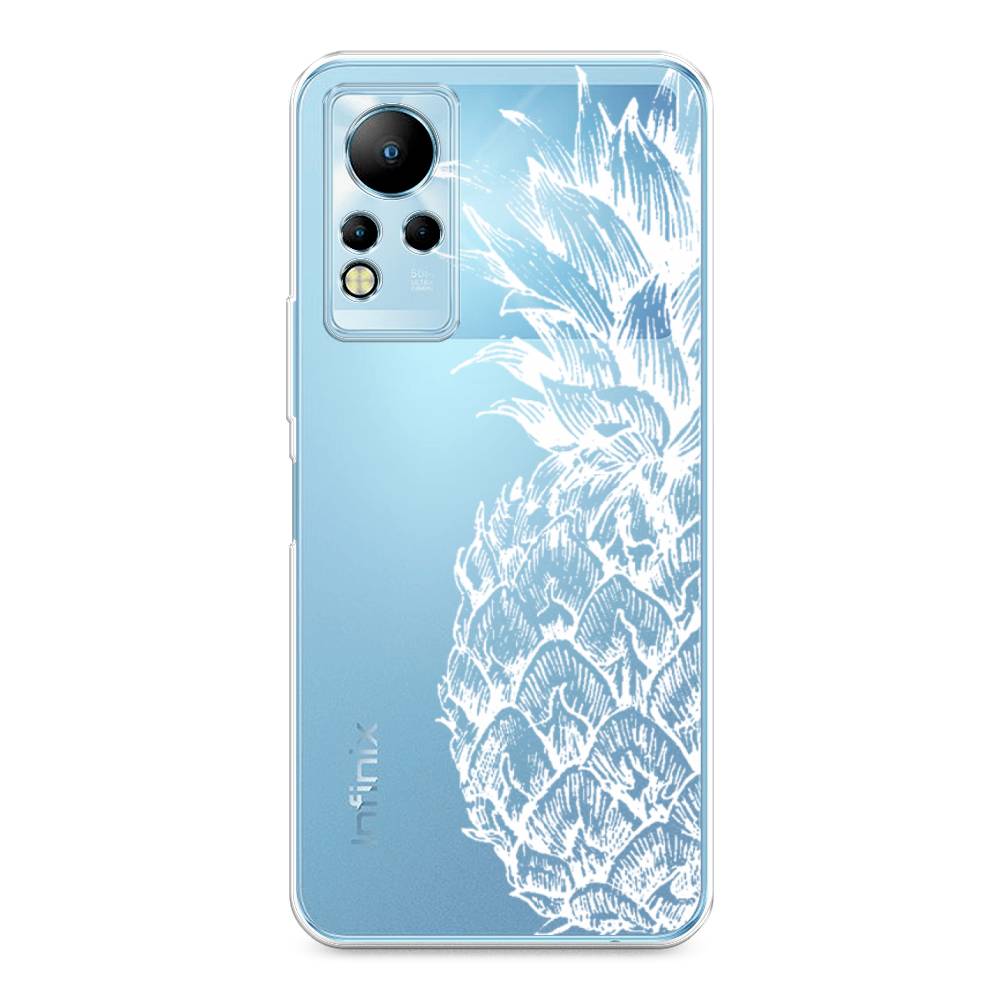 

Чехол Awog на Infinix Note 12 G88 "Ананас графика белая", Разноцветный, 3101850-10