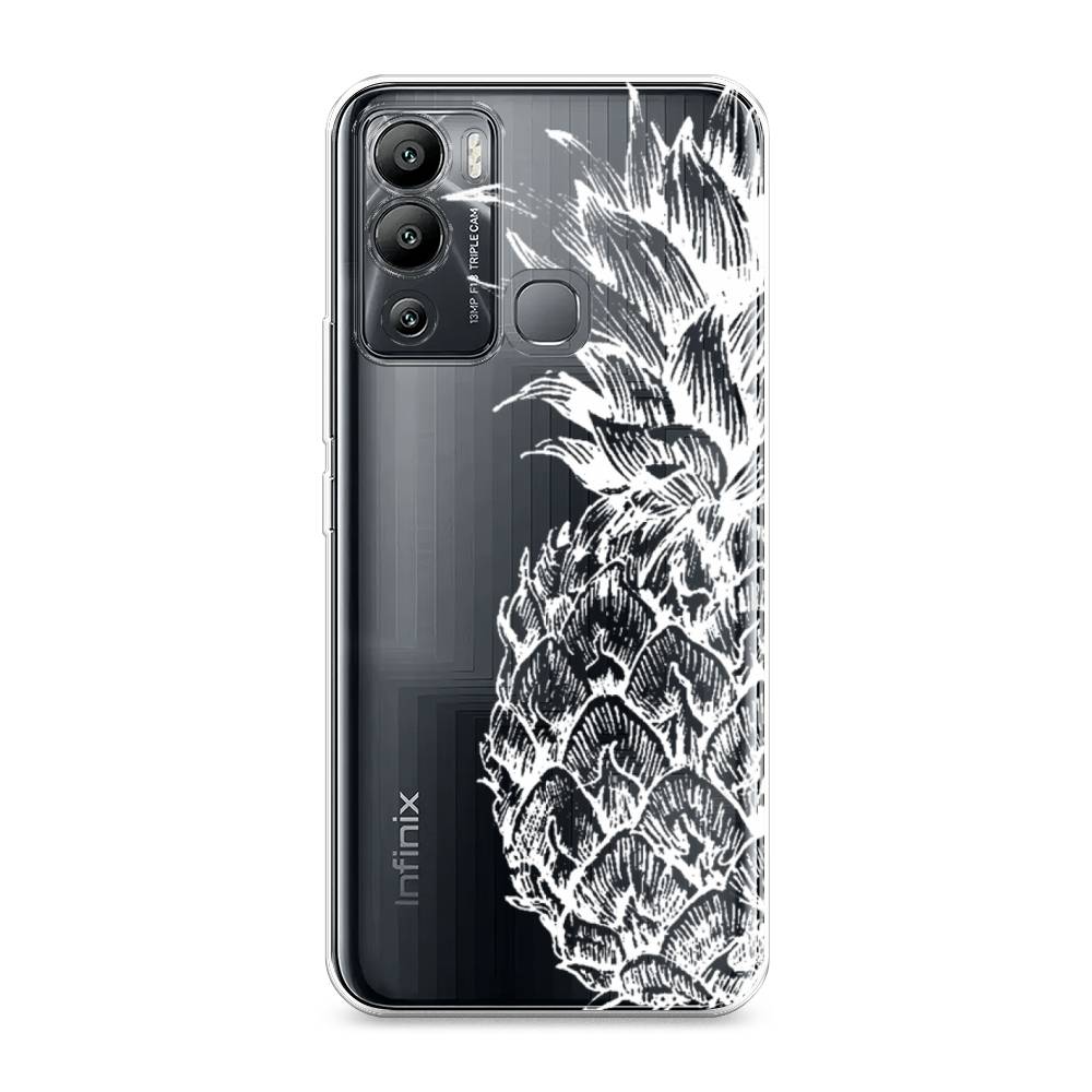 

Чехол Awog на Infinix Hot 12i "Ананас графика белая", Разноцветный, 3101250-10