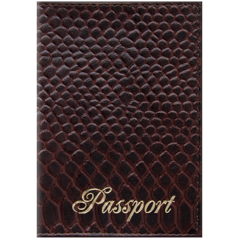 Обложка для паспорта OfficeSpace 254224 коричневая