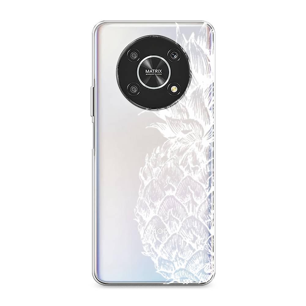 

Чехол Awog на Honor X9 4G/Magic4 Lite 4G "Ананас графика белая", Разноцветный, 6108650-10