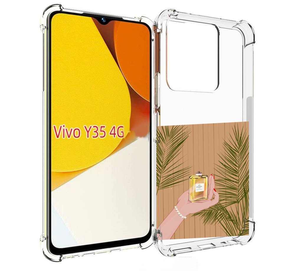

Чехол MyPads запах-шанель-номер-5 для Vivo Y35 4G 2022 / Vivo Y22, Прозрачный, Tocco
