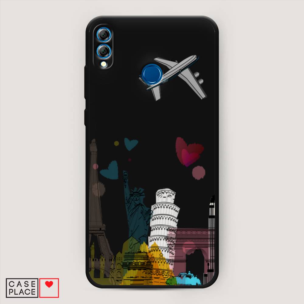 

Чехол Awog на Honor 8X "Самолет путешествий", Желтый, 66752-1