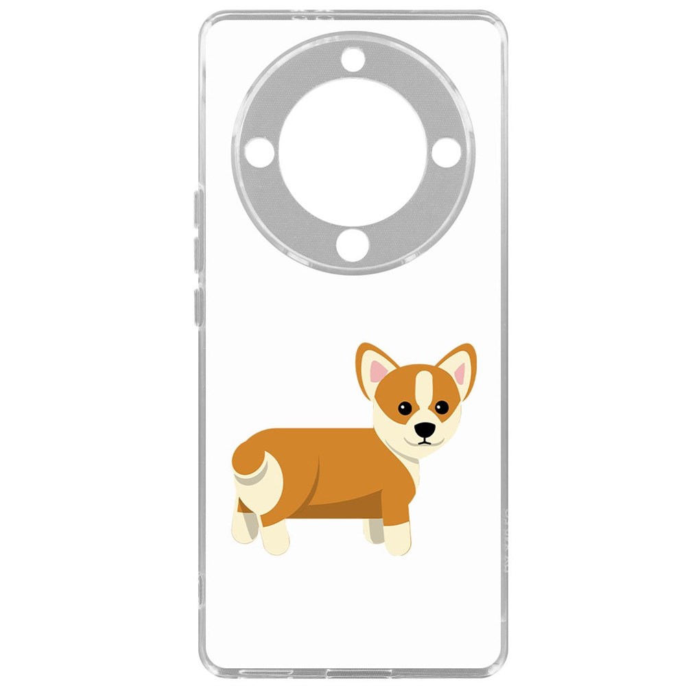 

Чехол-накладка Krutoff Clear Case Рисованный корги вид 1 для Honor X9a, Прозрачный