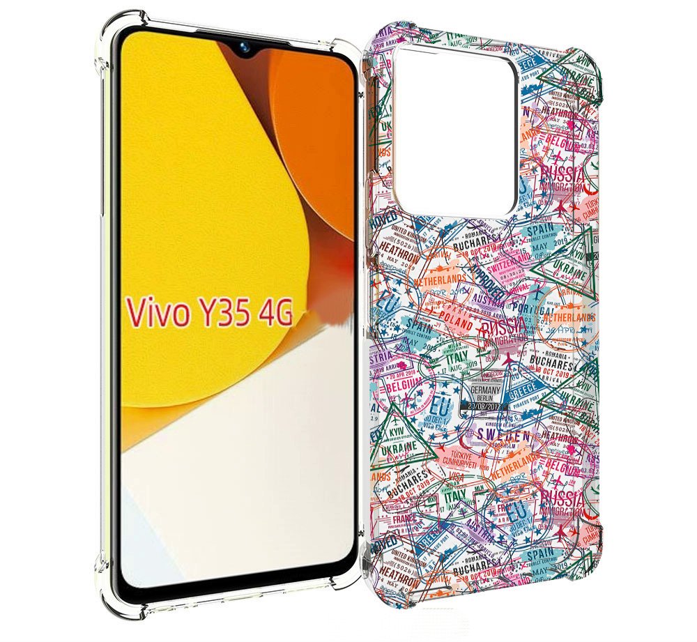 

Чехол MyPads загранчехол для Vivo Y35 4G 2022 / Vivo Y22, Прозрачный, Tocco