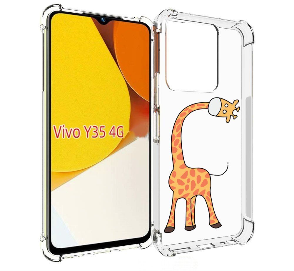 

Чехол MyPads жирафик детский для Vivo Y35 4G 2022 / Vivo Y22, Прозрачный, Tocco