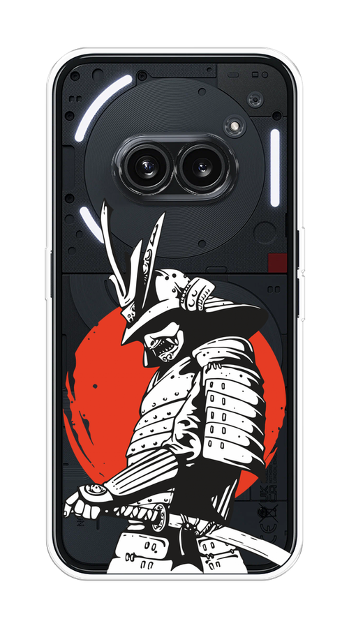 

Чехол на Nothing Phone 2a "Самурай с катаной", Черный;красный;белый, 3300350-1