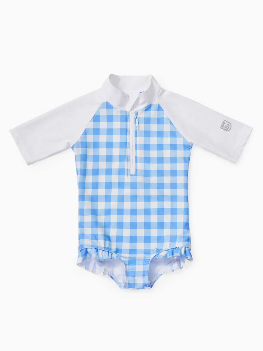 Купальник слитный детский Happy Baby 50657, light-blue, 104