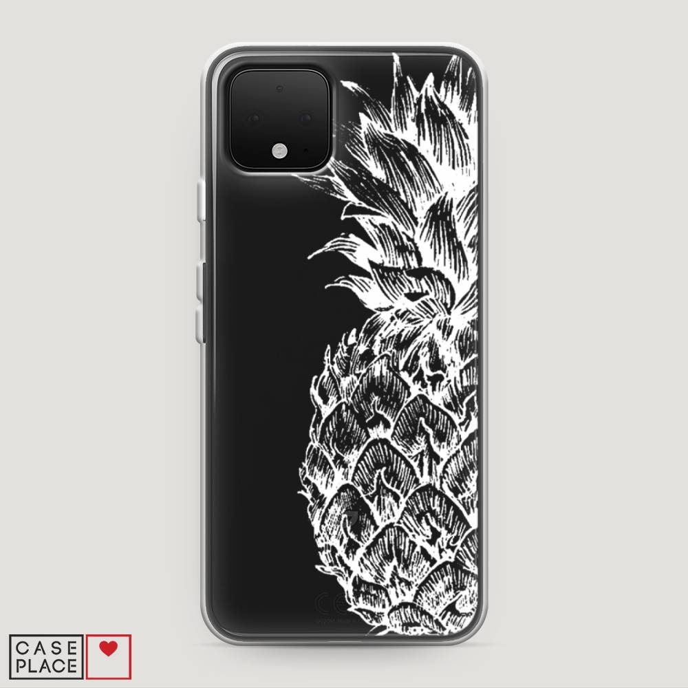 

Чехол Awog на Google Pixel 4 "Ананас графика белая", Разноцветный, 270250-10