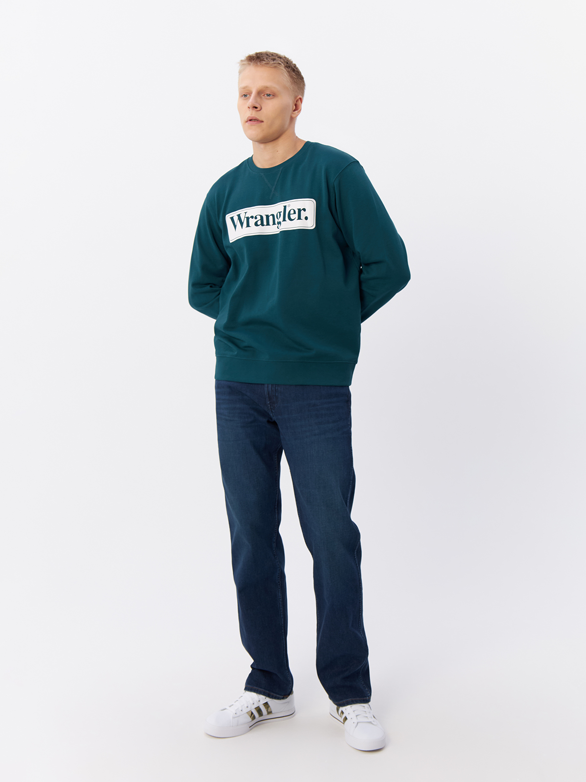 

Джинсы мужские Wrangler 112341440019 синие 32/34, Синий, 112341440