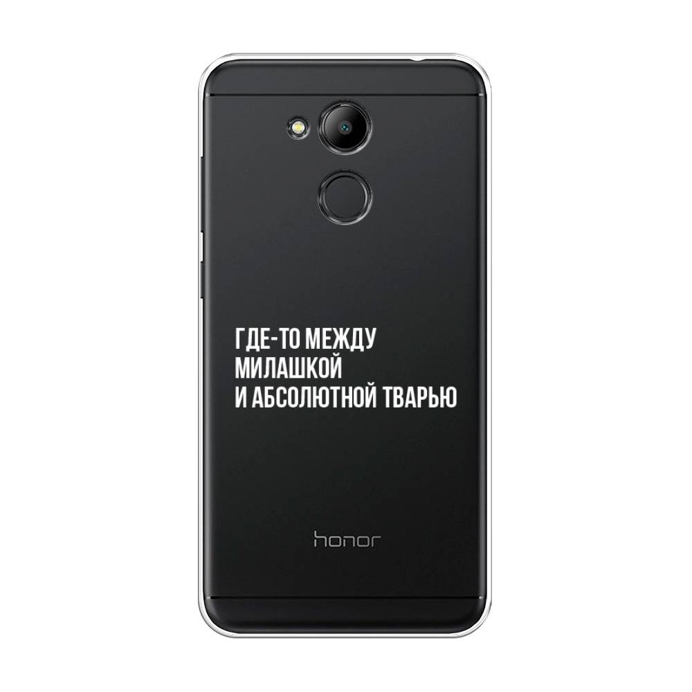 

Чехол Awog на Honor 6C Pro "Почти милашка", Серебристый, 63850-6