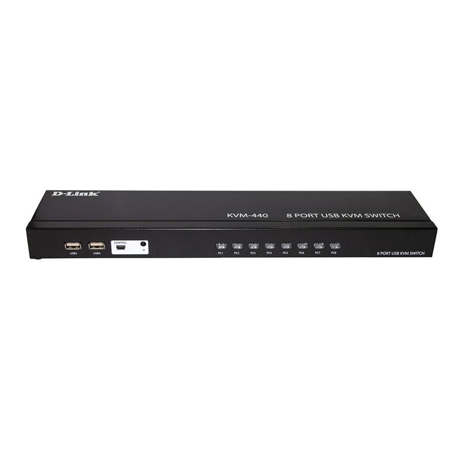 фото Переключатель kvm d-link kvm-440/c1a black (316578)