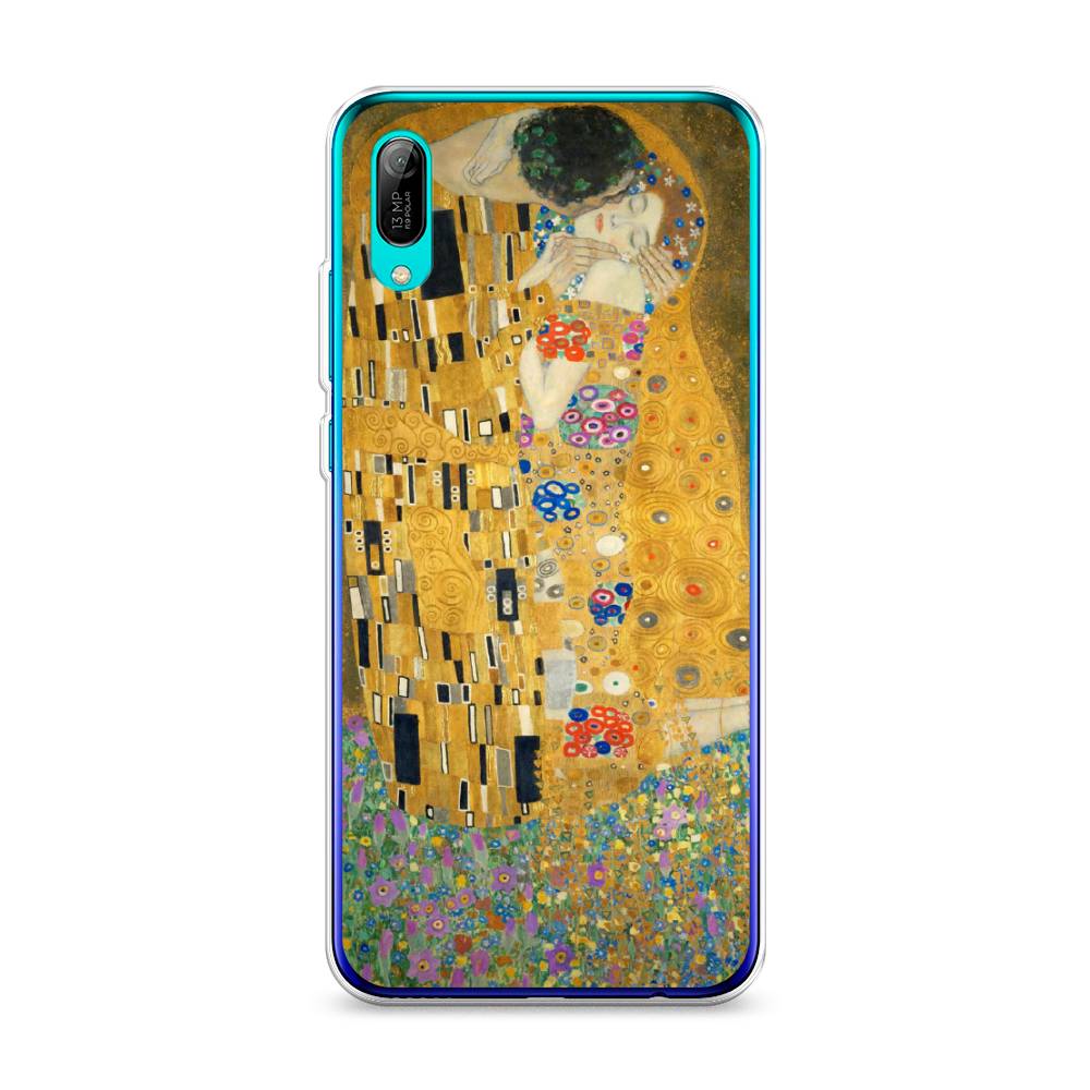 

Чехол Awog на Huawei Y6 Pro (Prime) 2019 "Поцелуй Гюстава Климта", Желтый, 68150-9