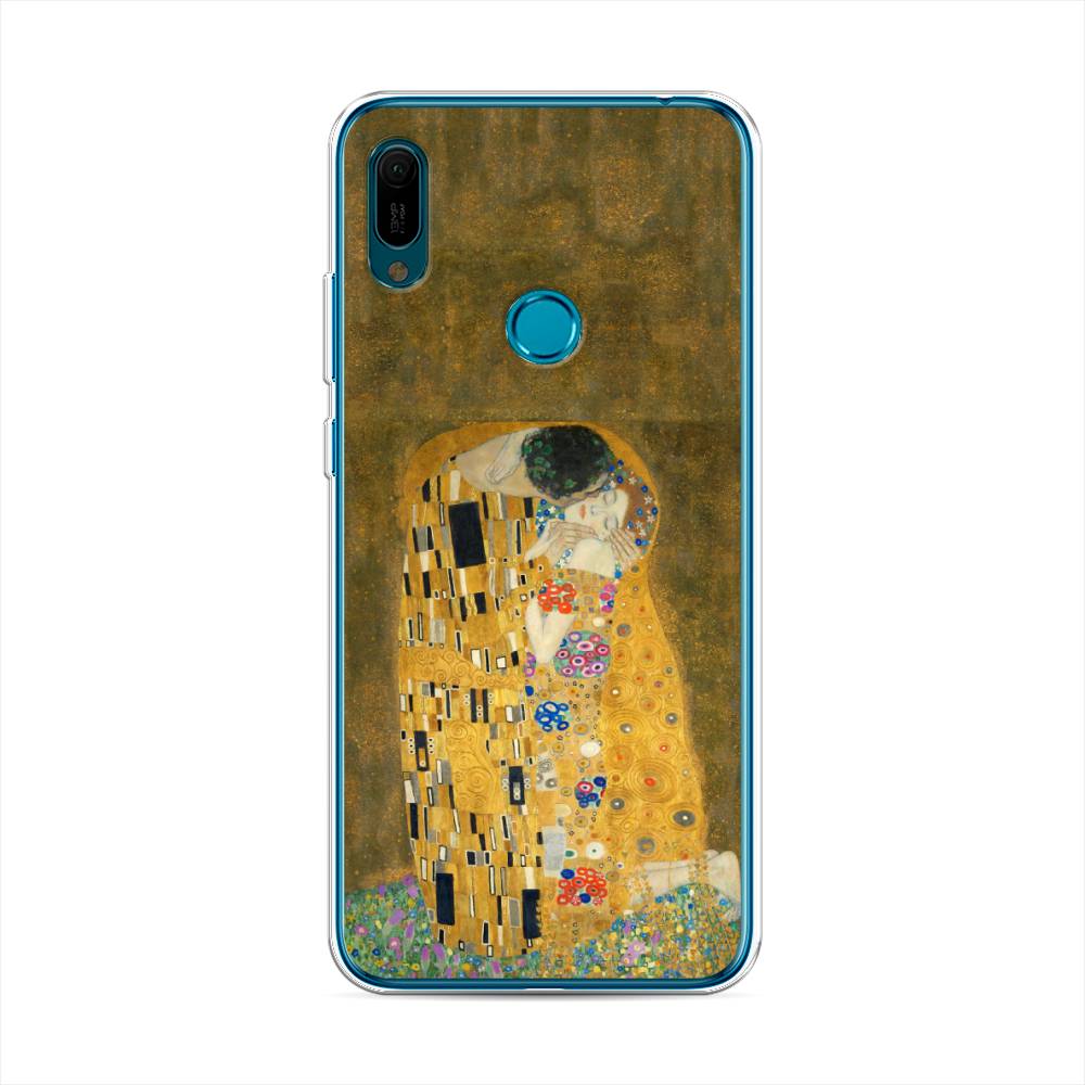 

Чехол Awog на Huawei Y6 2019 "Поцелуй Гюстава Климта", Желтый, 68650-9