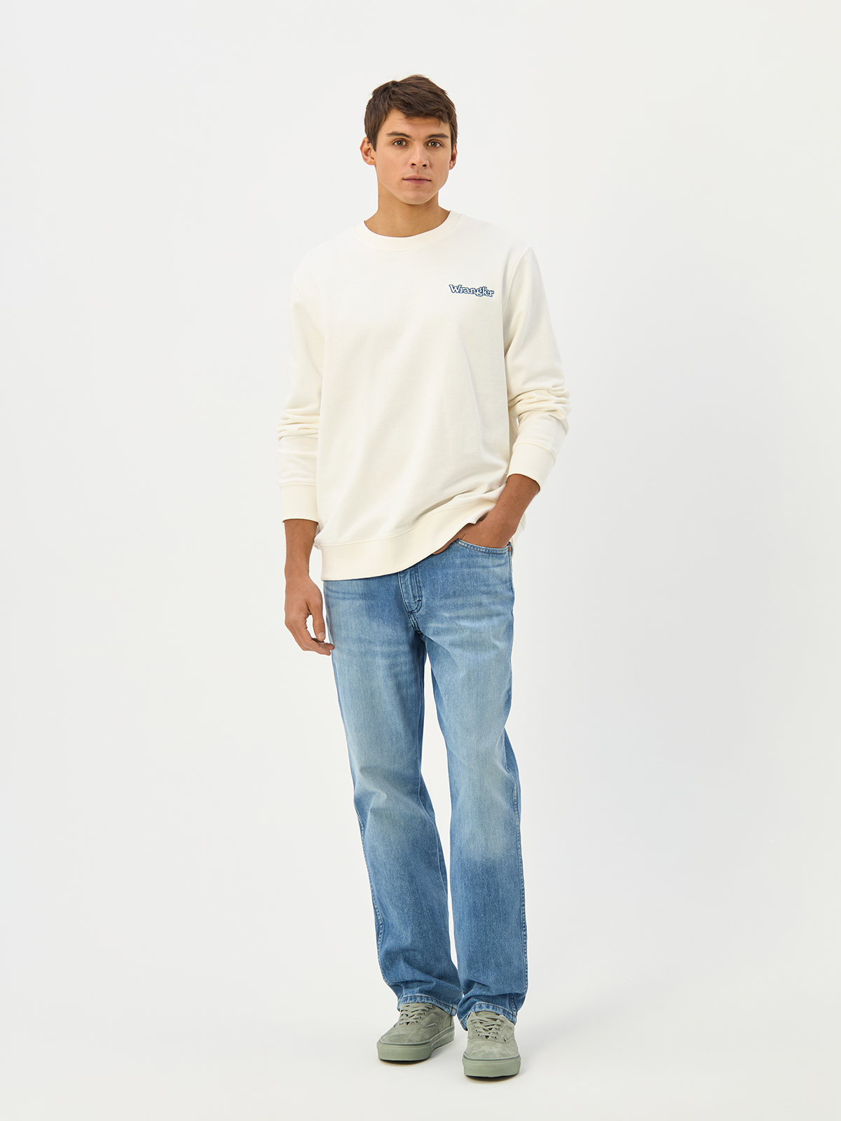 

Джинсы мужские Wrangler 112341479018 голубые 32/32, Голубой, 112341479