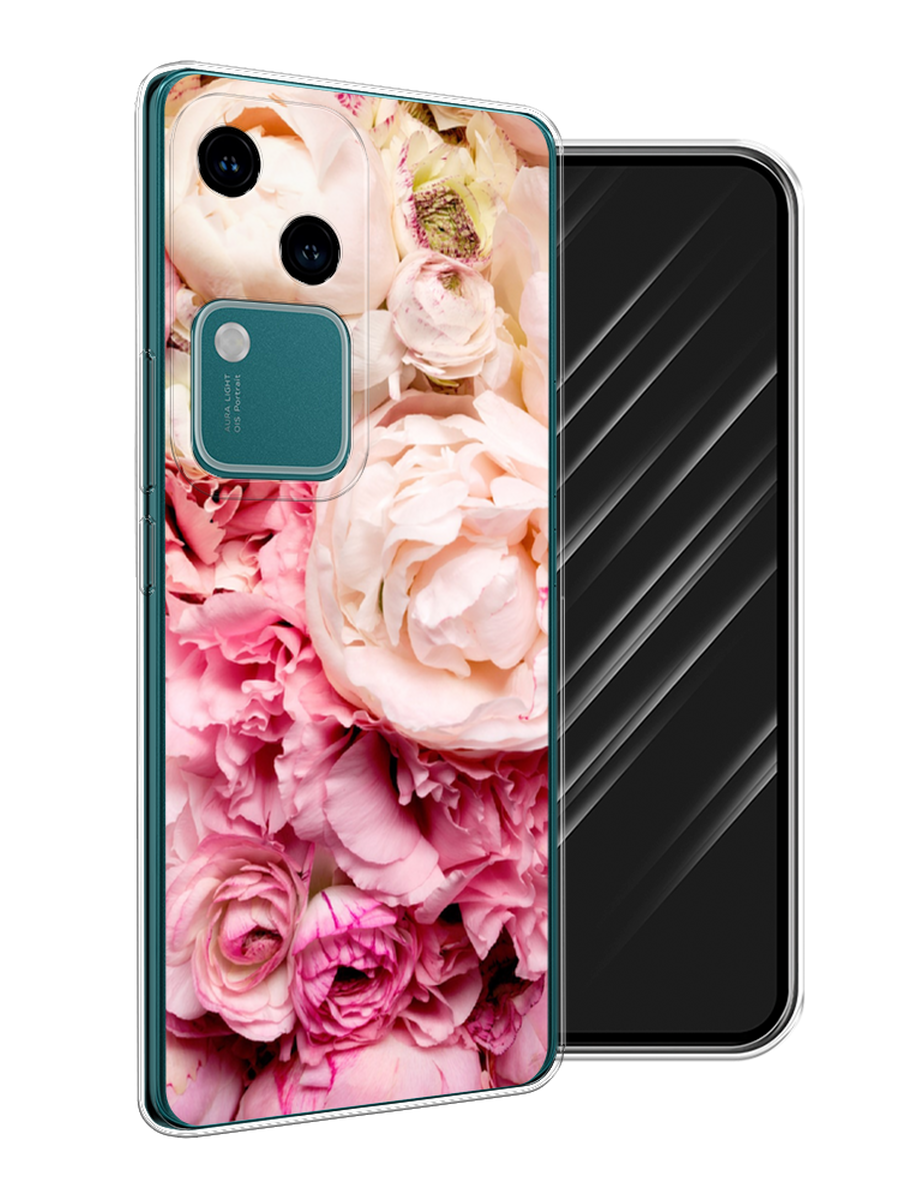 

Чехол Awog на Vivo V30/S18 "Пионы яркие", Розовый, 2610150-1