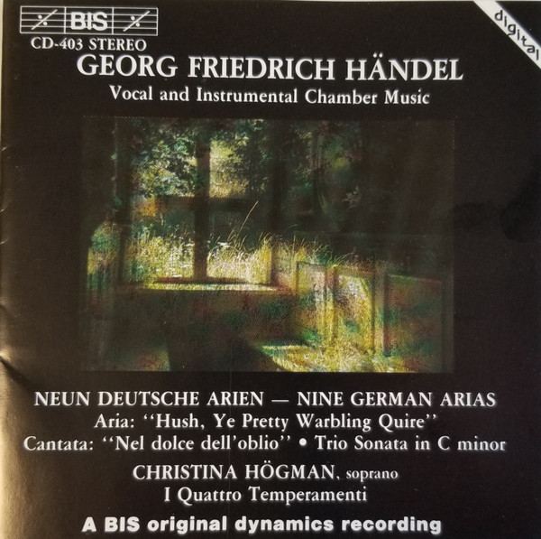 

Handel - Nine German Arias (1 CD)