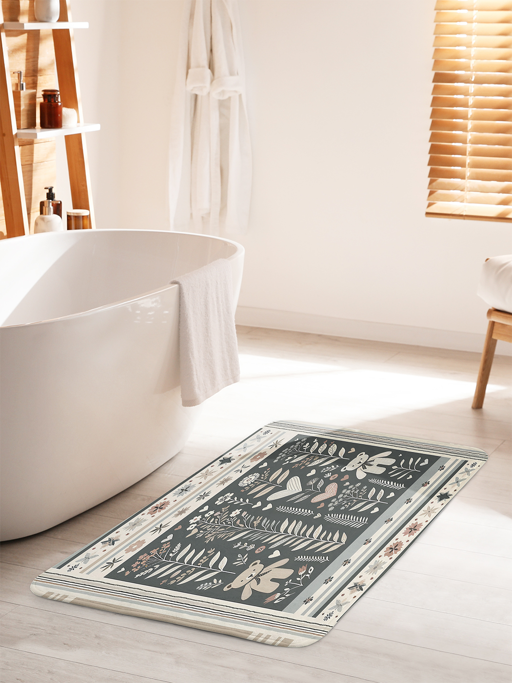 

Коврик для ванной туалета душа JoyArty "Мишки в цветах", bath_sd2194_60x100