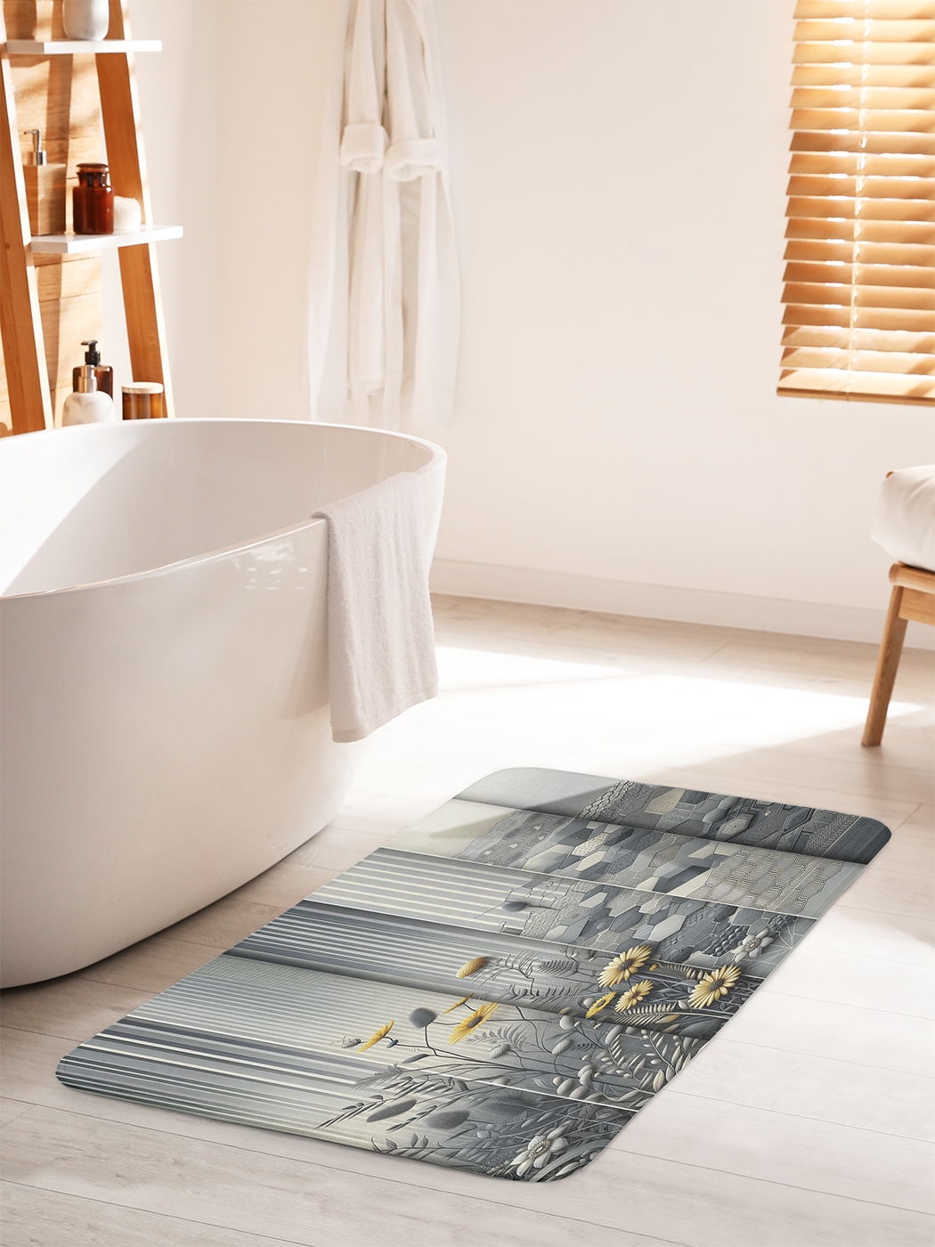 

Коврик для ванной туалета душа JoyArty "Смешивание текстур", bath_sd2193_60x100