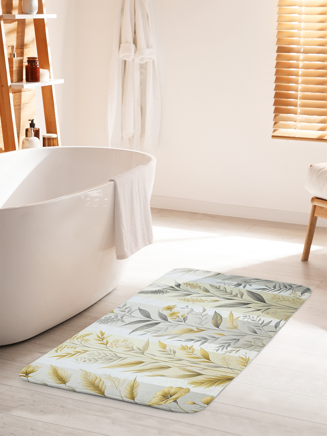 

Коврик для ванной туалета душа JoyArty "Цветочные колоски", bath_sd2010_60x100