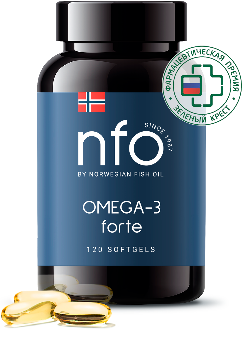 Омега-3 Norwegian Fish Oil Форте капсулы 120 шт.