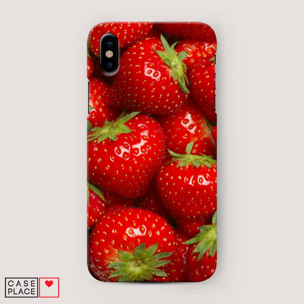 

Пластиковый чехол "Клубника" на Apple iPhone XS Max (10S Max), 11920-7