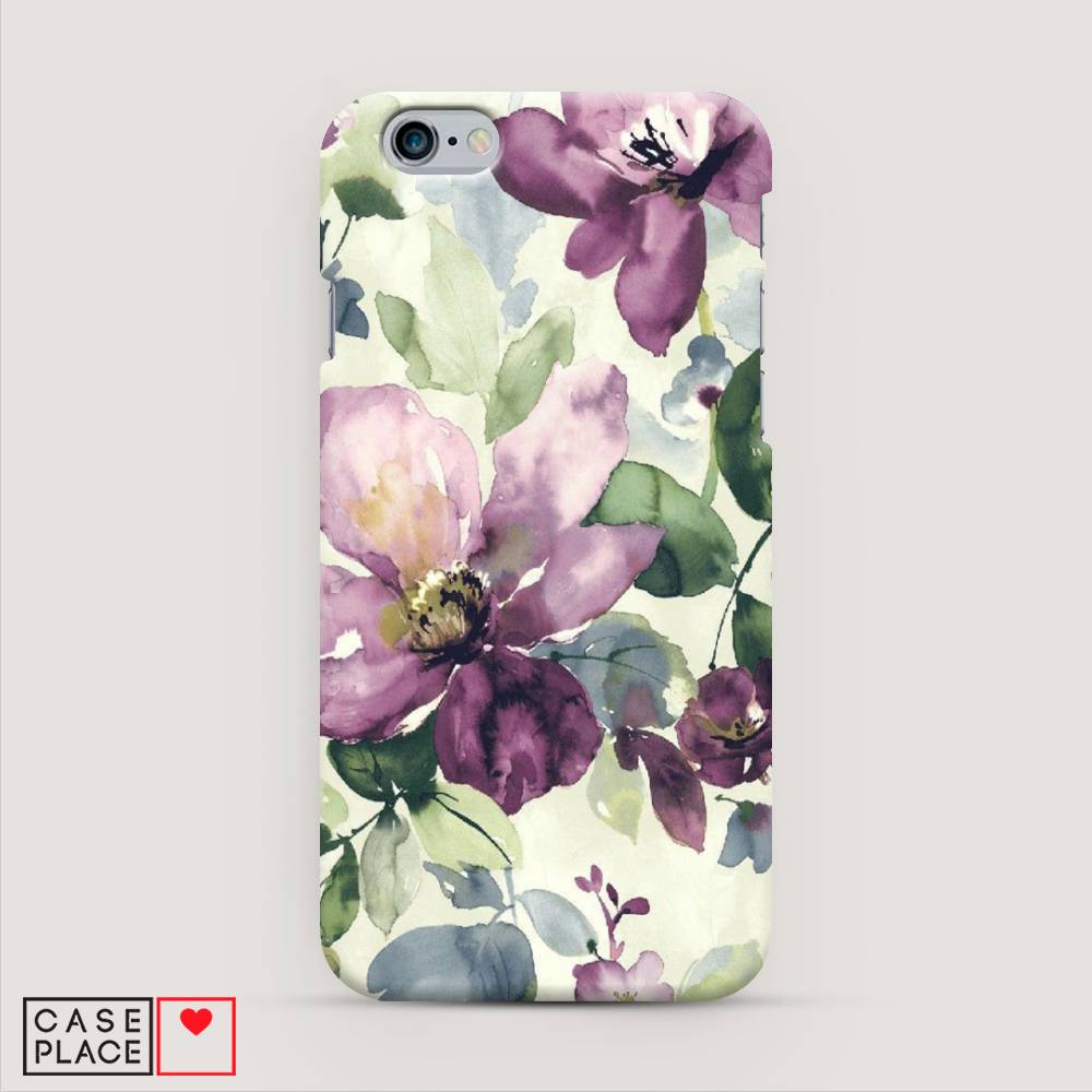 

Пластиковый чехол "Сиреневые цветы-акварель" на Apple iPhone 6S, 0104S20-7