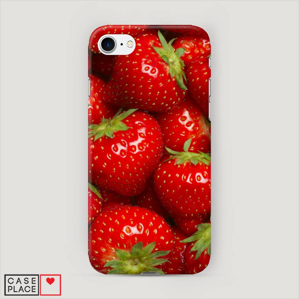 

Пластиковый чехол "Клубника" на Apple iPhone SE 2020, 12420-7