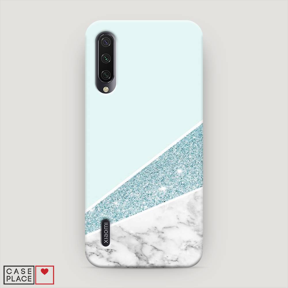 

Пластиковый чехол "Мрамор с голубыми блестками" на Xiaomi Mi A3, 36020-2