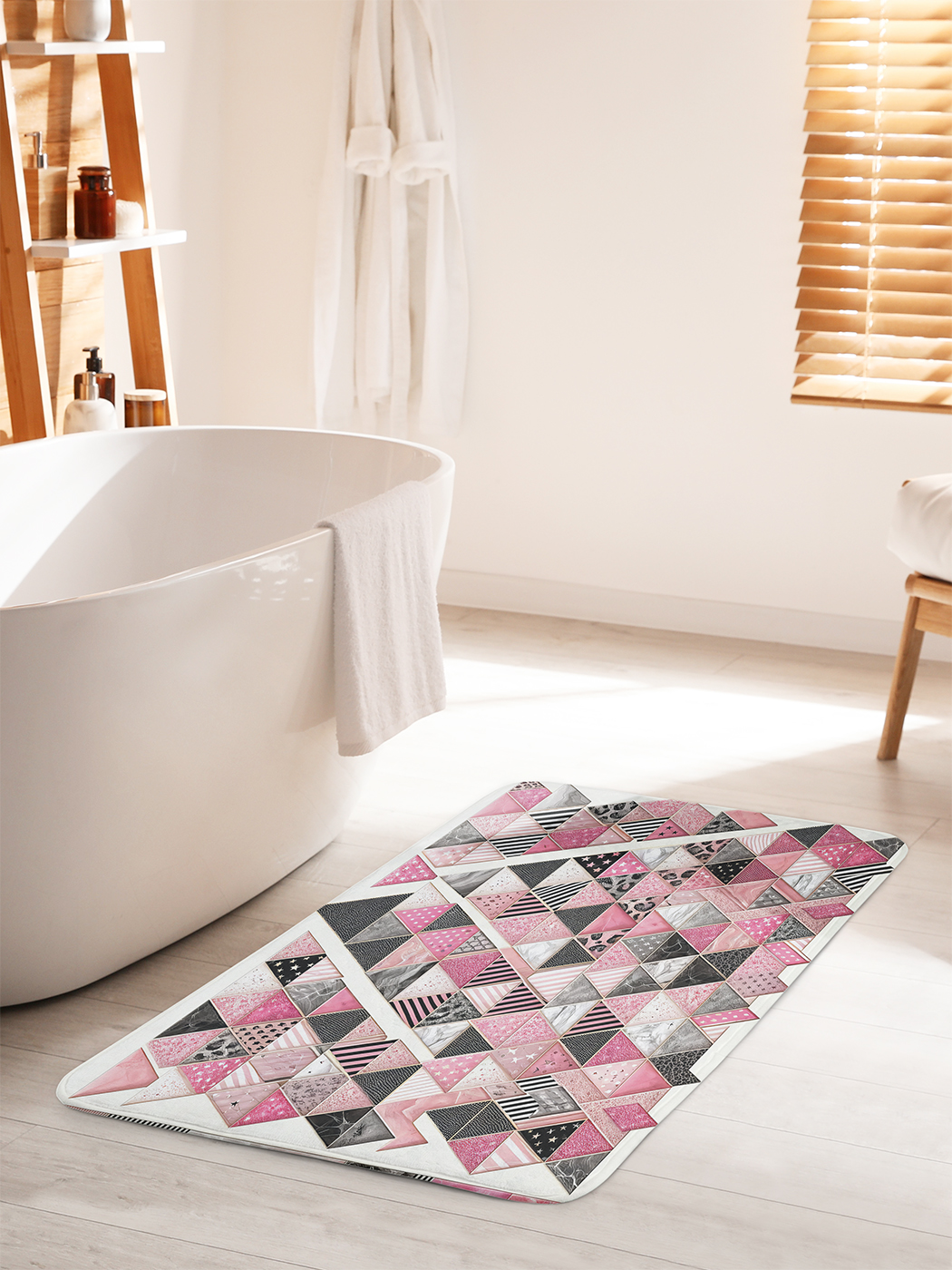 

Коврик для ванной туалета душа JoyArty "Девчачьи ромбы", bath_sd1896_60x100