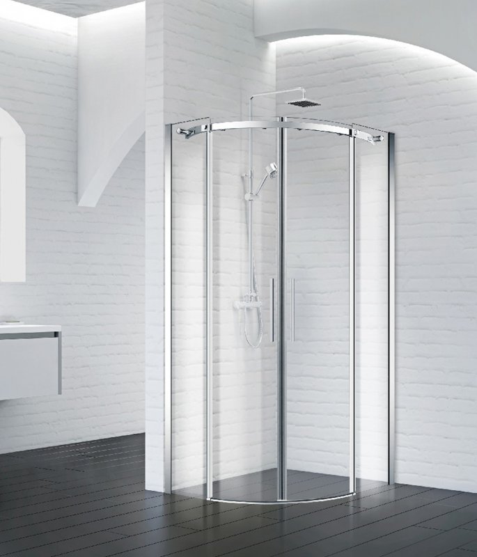 

Душевой уголок BelBagno Acqua 90x90 ACQUA-R-2-90-C-Cr профиль Хром стекло прозрачное, Acqua