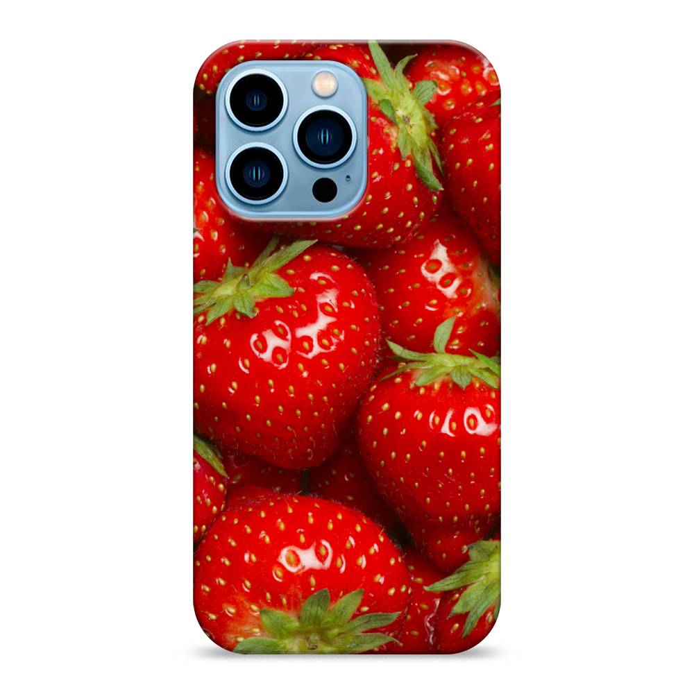 

Пластиковый чехол "Клубника" на Apple iPhone 13 Pro, 14320-7