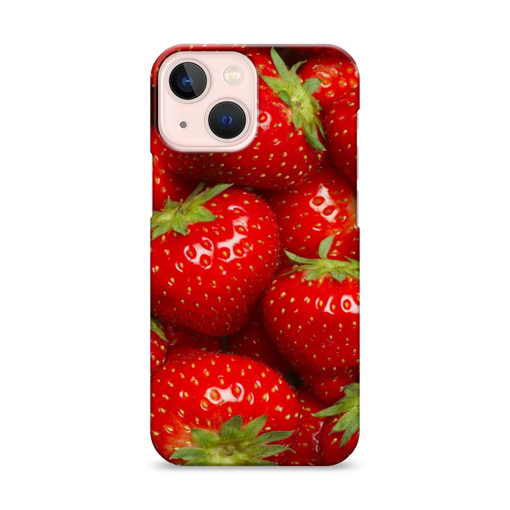 

Пластиковый чехол "Клубника" на Apple iPhone 13 mini, 14120-7